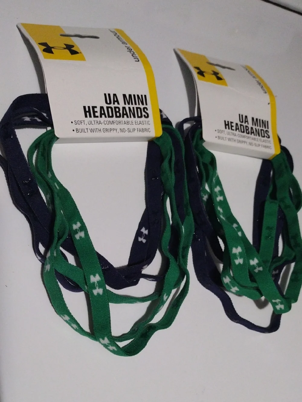 Under Armour Green & Navy Mini Headbands (Pack of 2)